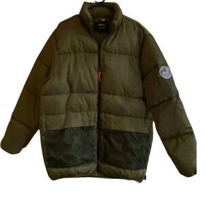 Wesc Olive Green Puffer Jacket Size Large